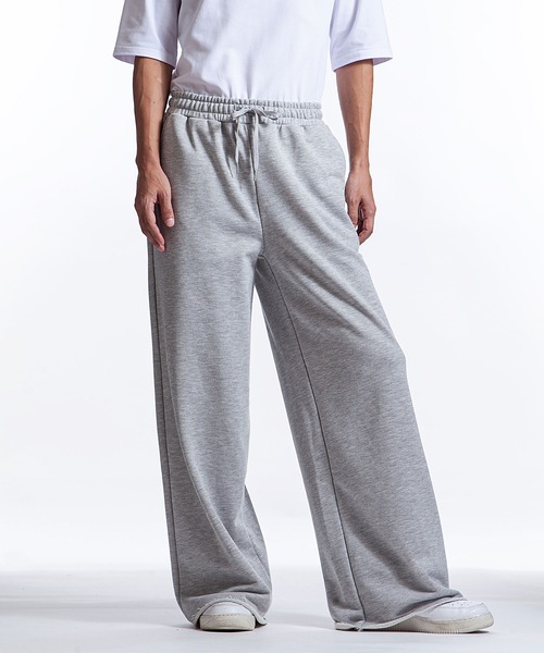 セール】【White Line】 ワイド ストレート スウェットパンツ