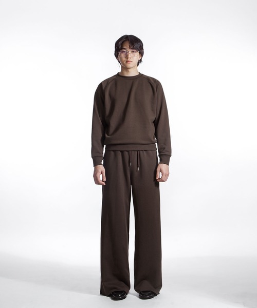 【White Line】 ワイド ストレート スウェットパンツ(スウェットパンツ)|ZIP FIVE -White Line-(ジップファイブホワイトライン) 【White Line】 ワイド ストレート スウェットパンツ(スウェットパンツ)|ZIP FIVE -White Line-(ジップファイブホワイトライン)