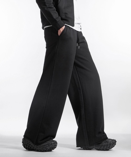 【White Line】 ワイド ストレート スウェットパンツ(スウェットパンツ)|ZIP FIVE -White Line-(ジップファイブホワイトライン) 【White Line】 ワイド ストレート スウェットパンツ(スウェットパンツ)|ZIP FIVE -White Line-(ジップファイブホワイトライン)