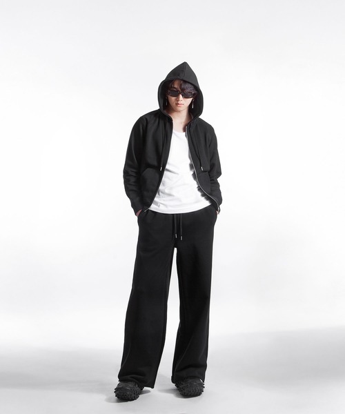 【White Line】 ワイド ストレート スウェットパンツ(スウェットパンツ)|ZIP FIVE -White Line-(ジップファイブホワイトライン) 【White Line】 ワイド ストレート スウェットパンツ(スウェットパンツ)|ZIP FIVE -White Line-(ジップファイブホワイトライン)