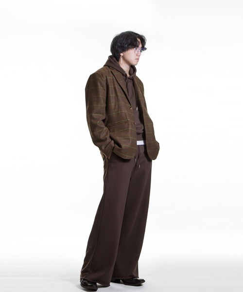 【White Line】 ワイド ストレート スウェットパンツ(スウェットパンツ)|ZIP FIVE -White Line-(ジップファイブホワイトライン) 【White Line】 ワイド ストレート スウェットパンツ(スウェットパンツ)|ZIP FIVE -White Line-(ジップファイブホワイトライン)