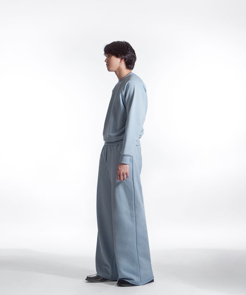 【White Line】 ワイド ストレート スウェットパンツ(スウェットパンツ)|ZIP FIVE -White Line-(ジップファイブホワイトライン) 【White Line】 ワイド ストレート スウェットパンツ(スウェットパンツ)|ZIP FIVE -White Line-(ジップファイブホワイトライン)