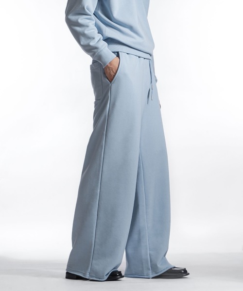 【White Line】 ワイド ストレート スウェットパンツ(スウェットパンツ)|ZIP FIVE -White Line-(ジップファイブホワイトライン) 【White Line】 ワイド ストレート スウェットパンツ(スウェットパンツ)|ZIP FIVE -White Line-(ジップファイブホワイトライン)