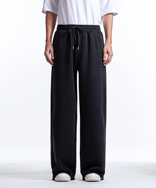 【White Line】 ワイド ストレート スウェットパンツ(スウェットパンツ)|ZIP FIVE -White Line-(ジップファイブホワイトライン) 【White Line】 ワイド ストレート スウェットパンツ(スウェットパンツ)|ZIP FIVE -White Line-(ジップファイブホワイトライン)