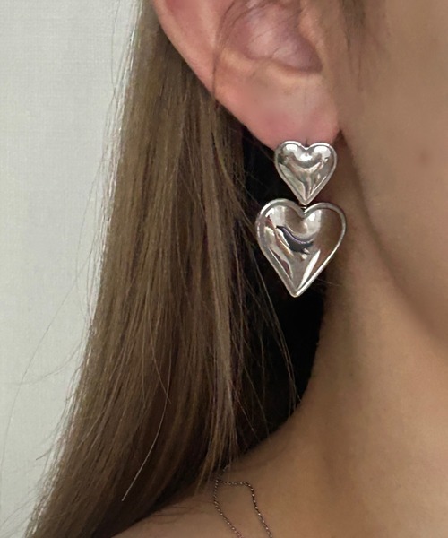 ciite' surgical stainless(シーテサージカルステンレス)の「【 金属アレルギー対応 】 ジェリースウィングハート ピアス サージカルステンレス (ピアス(両耳用)・レディース・シルバー/ゴールド・FREE)」の11枚目の写真