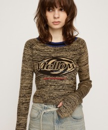 SLY（スライ）の「MELANGE LOGO JQ TOPS メランジ ロゴ ジャガード トップス（ニット/セーター）」