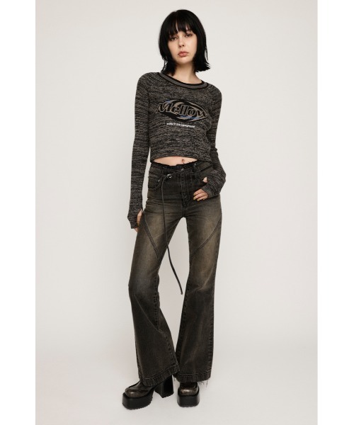 maly logo tops 正規品 SLY（スライ）の「MELANGE LOGO JQ TOPS メランジ ロゴ