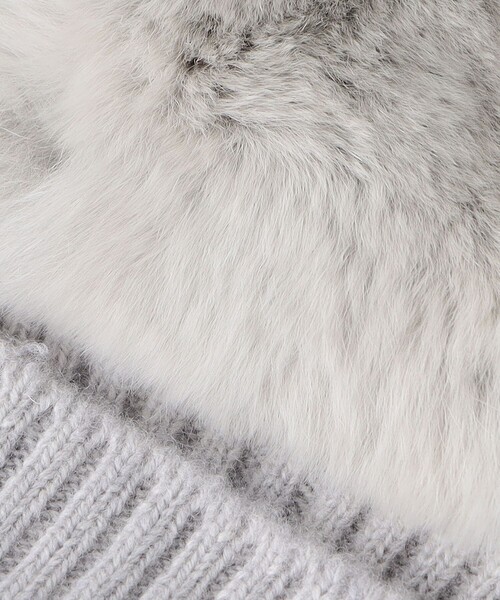 UNITED ARROWS（ユナイテッドアローズ）の「レッキスラビットファー フィンガーレスグローブ（手袋・レディース・ライトグレー/ダークグレー/ベージュ・FREE）」の15枚目の写真