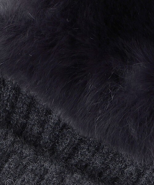 UNITED ARROWS（ユナイテッドアローズ）の「レッキスラビットファー フィンガーレスグローブ（手袋・レディース・ライトグレー/ダークグレー/ベージュ・FREE）」の18枚目の写真