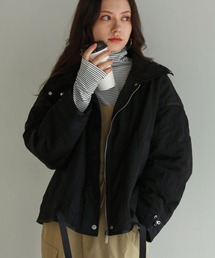 shetila（シェティラ）の「縦キルトワッシャーナイロンショートブルゾン（ブルゾン）」