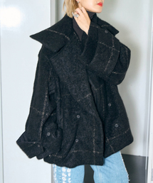 SEEALL OVERSIZED DOUBLE BREASTED COAT SAW41 JK101：コート