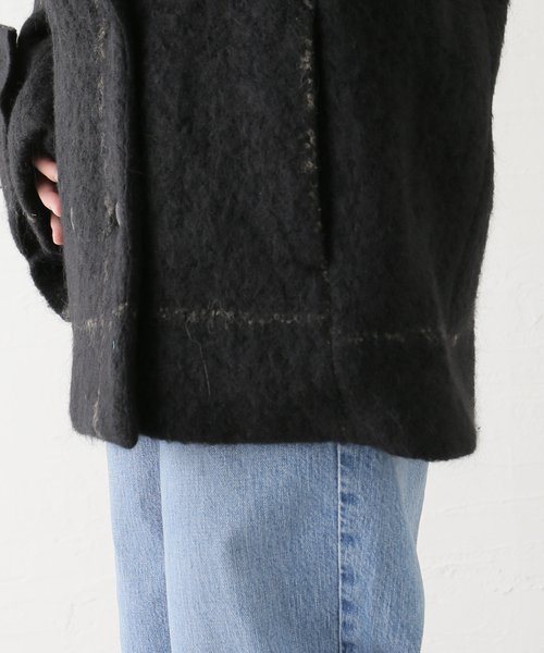 SEEALL(シーオール)の「SEEALL OVERSIZED DOUBLE BREASTED COAT SAW41 JK101:コート(その他アウター・レディース・ブラック・38)」の9枚目の写真