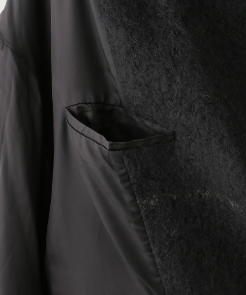 SEEALL(シーオール)の「SEEALL OVERSIZED DOUBLE BREASTED COAT SAW41 JK101:コート(その他アウター・レディース・ブラック・38)」の12枚目の写真