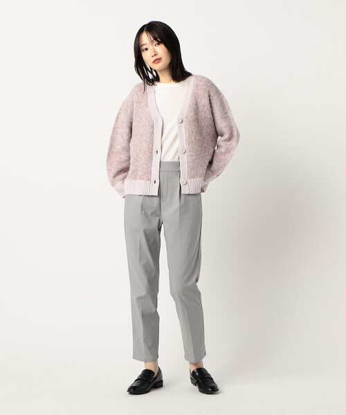 COMME CA ISM(コムサイズム)の「ミックスカラー ブークレカーディガン(カーディガン/ボレロ・レディース・ライトグレー/ピンク/ブルー・FREE)」の8枚目の写真
