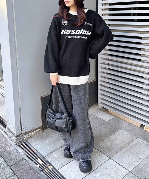 INGNI（イング）の「ポケット付ショルダーバッグ（ハンドバッグ・レディース・ブラウン/グレー/ブラック・ONE SIZE）」の6枚目の写真