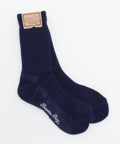 BEAMS BOY（ビームスボーイ）の「BEAMS BOY / ローゲージパイル クルーソックス（ソックス/靴下・レディース・ホワイト/グレー/ネイビー・ONE SIZE）」の3枚目の写真
