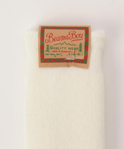 BEAMS BOY（ビームスボーイ）の「BEAMS BOY / ローゲージパイル クルーソックス（ソックス/靴下・レディース・ホワイト/グレー/ネイビー・ONE SIZE）」の8枚目の写真