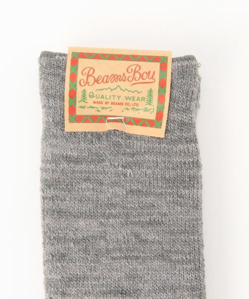 BEAMS BOY（ビームスボーイ）の「BEAMS BOY / ローゲージパイル クルーソックス（ソックス/靴下・レディース・ホワイト/グレー/ネイビー・ONE SIZE）」の13枚目の写真