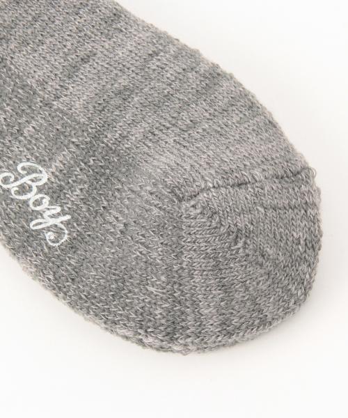 BEAMS BOY（ビームスボーイ）の「BEAMS BOY / ローゲージパイル クルーソックス（ソックス/靴下・レディース・ホワイト/グレー/ネイビー・ONE SIZE）」の14枚目の写真
