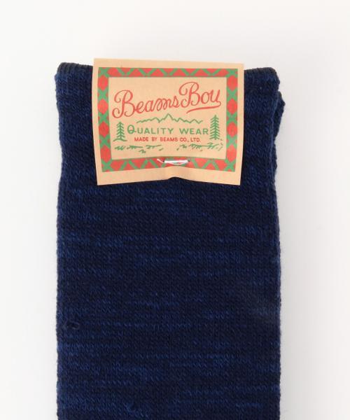 BEAMS BOY（ビームスボーイ）の「BEAMS BOY / ローゲージパイル クルーソックス（ソックス/靴下・レディース・ホワイト/グレー/ネイビー・ONE SIZE）」の16枚目の写真
