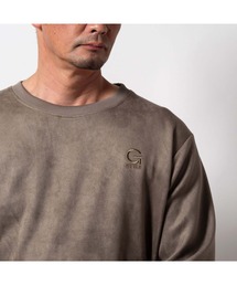 BAYBLO | (SA) スウェード ワンポイント 刺繍 トレーナー(スウェット)