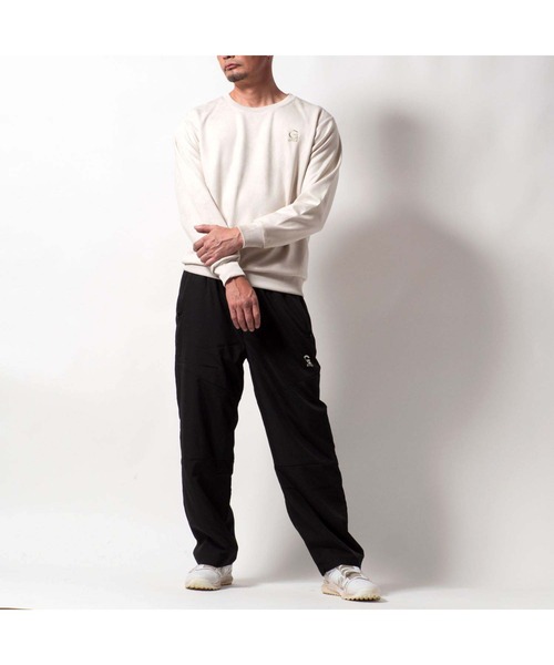 BAYBLO（ベイブロ）の「(SA) スウェード ワンポイント 刺繍 トレーナー（スウェット・メンズ・ブラック/アイボリー/グレー/ブラウン・M/L/LL）」の8枚目の写真