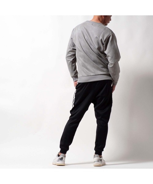 BAYBLO（ベイブロ）の「(SA) スウェード ワンポイント 刺繍 トレーナー（スウェット・メンズ・ブラック/アイボリー/グレー/ブラウン・M/L/LL）」の19枚目の写真