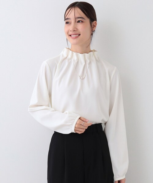 セール】【S-3L/洗える/セレモニー】さらり軽やか フリルスタンド