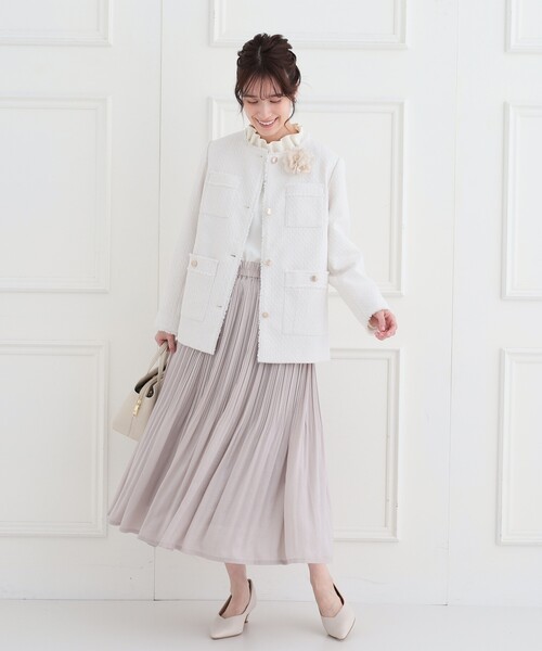 セール】【S-3L/洗える/セレモニー】さらり軽やか フリルスタンド