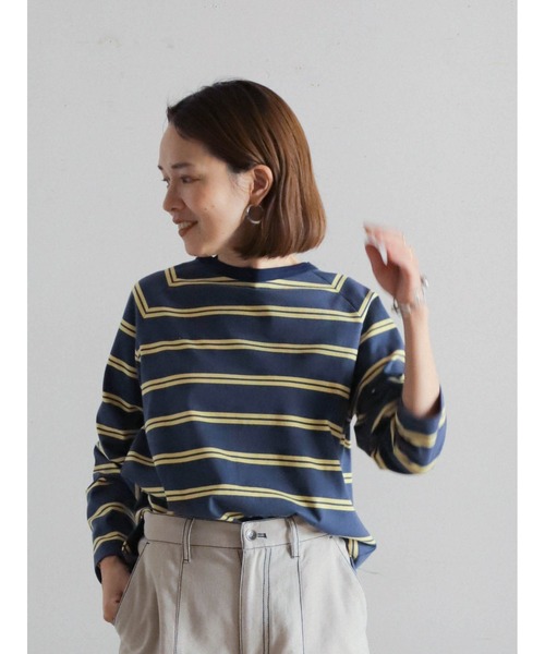 tシャツ ダブルラインボーダー　ラグランP/O レディース ダブルラインボーダー ラグランP/O | NOMBRE IMPAIR