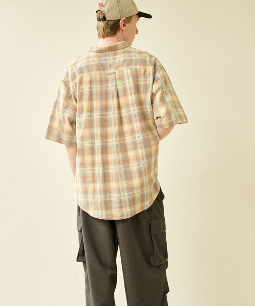 Kelen(ケレン)の「「KELEN MENS / ケレン メンズ」 SHORT SLEEVE SHIRT BRIAR(シャツ/ブラウス・メンズ・ブラック/ピンク/チェック・38/40)」の6枚目の写真
