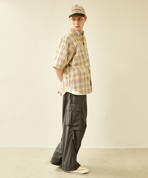 Kelen(ケレン)の「「KELEN MENS / ケレン メンズ」 SHORT SLEEVE SHIRT BRIAR(シャツ/ブラウス・メンズ・ブラック/ピンク/チェック・38/40)」の7枚目の写真