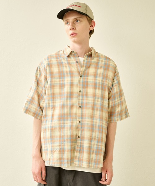 Kelen(ケレン)の「「KELEN MENS / ケレン メンズ」 SHORT SLEEVE SHIRT BRIAR(シャツ/ブラウス・メンズ・ブラック/ピンク/チェック・38/40)」の8枚目の写真