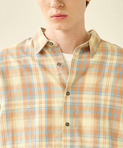 Kelen(ケレン)の「「KELEN MENS / ケレン メンズ」 SHORT SLEEVE SHIRT BRIAR(シャツ/ブラウス・メンズ・ブラック/ピンク/チェック・38/40)」の9枚目の写真