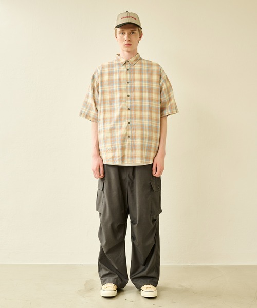Kelen(ケレン)の「「KELEN MENS / ケレン メンズ」 SHORT SLEEVE SHIRT BRIAR(シャツ/ブラウス・メンズ・ブラック/ピンク/チェック・38/40)」の11枚目の写真