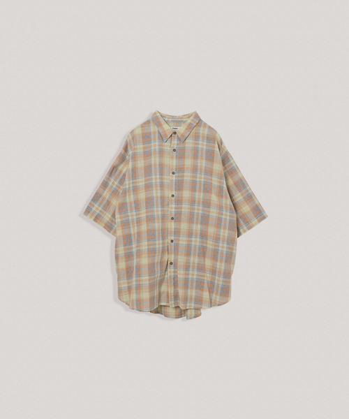Kelen(ケレン)の「「KELEN MENS / ケレン メンズ」 SHORT SLEEVE SHIRT BRIAR(シャツ/ブラウス・メンズ・ブラック/ピンク/チェック・38/40)」の19枚目の写真
