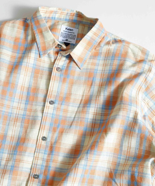 Kelen(ケレン)の「「KELEN MENS / ケレン メンズ」 SHORT SLEEVE SHIRT BRIAR(シャツ/ブラウス・メンズ・ブラック/ピンク/チェック・38/40)」の20枚目の写真
