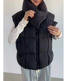 Didot.showroom（ディドット ショールーム）の「マフラーセットノーカラーダウン（ダウンベスト）」