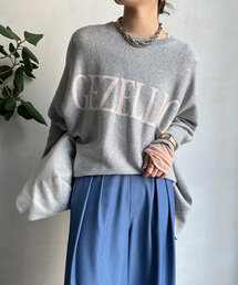DouDou | GEZELLINGインターシャロゴポンチョニット(ニット/セーター)