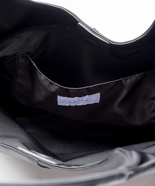 EDITA.（エディータ）の「Simple large tote　シンプル / 通勤 / 大容量（トートバッグ・レディース・ブラック・FREE）」の9枚目の写真