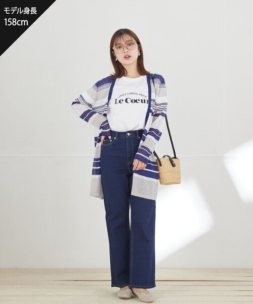 Tiaclasse（ティアクラッセ）の「ストレッチワイドデニム（デニムパンツ・レディース・ブルー/ネイビー・XXL/XL）」の21枚目の写真