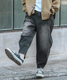 CAMBIO | mp13111-Hem Darts Design Balloon Silhouette Tuck Denim Pants デニムパンツ(デニムパンツ)