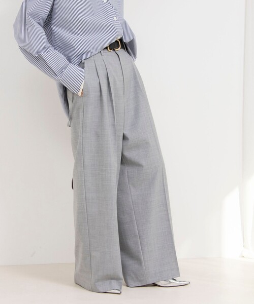 NOLLEY’S(ノーリーズ)の「《オールシーズン対応》ウォッシャブルHandsomeサスペンダー2WAYパンツ(その他パンツ・レディース・ブラック/ライトグレー・38/36/40)」の8枚目の写真