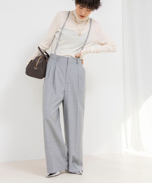NOLLEY’S(ノーリーズ)の「《オールシーズン対応》ウォッシャブルHandsomeサスペンダー2WAYパンツ(その他パンツ・レディース・ブラック/ライトグレー・38/36/40)」の12枚目の写真