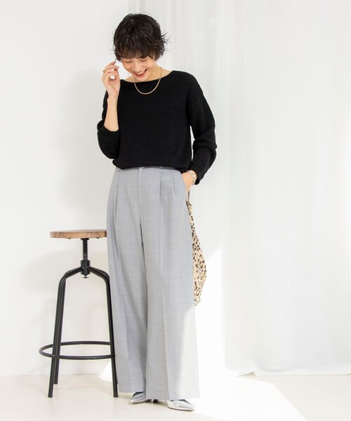 NOLLEY’S(ノーリーズ)の「《オールシーズン対応》ウォッシャブルHandsomeサスペンダー2WAYパンツ(その他パンツ・レディース・ブラック/ライトグレー・38/36/40)」の18枚目の写真