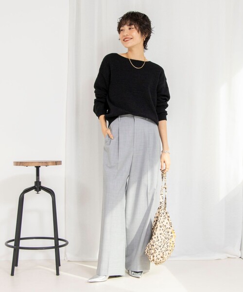 NOLLEY’S(ノーリーズ)の「《オールシーズン対応》ウォッシャブルHandsomeサスペンダー2WAYパンツ(その他パンツ・レディース・ブラック/ライトグレー・38/36/40)」の19枚目の写真
