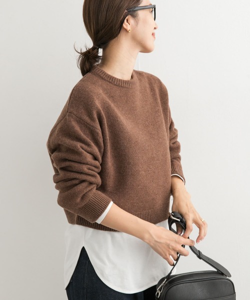 セール】ショート丈ウールニット（ニット/セーター）｜URBAN RESEARCH