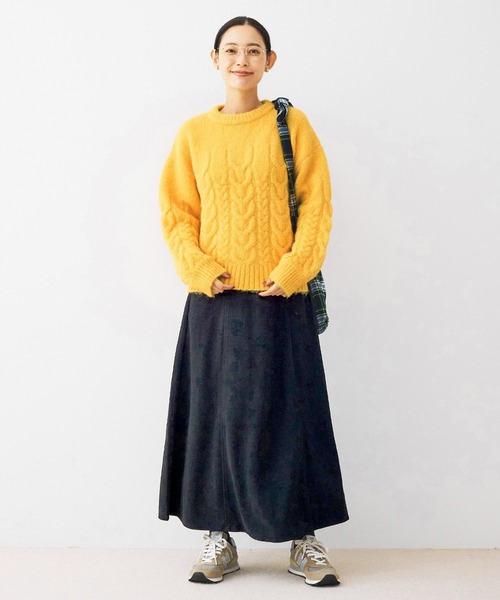 ニット セーター ａｎｄ　ｍｙｅｒａ　ちょっとだけみじか丈のセーター レディース and myera ちょっとだけみじか丈のセーター〈グレー〉｜and