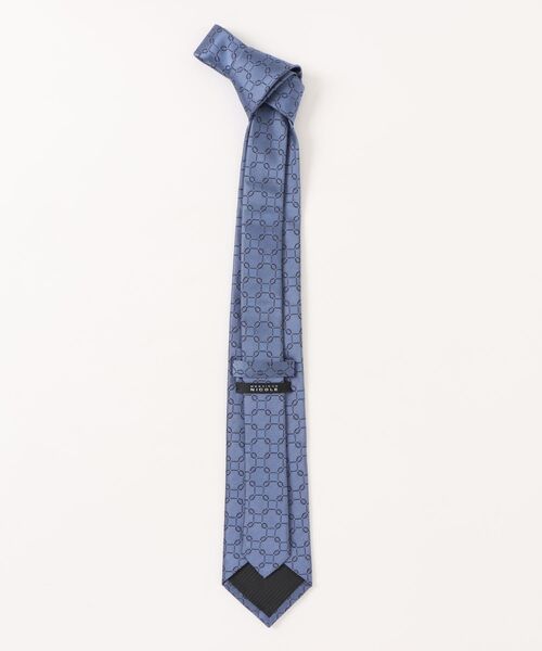 MONSIEUR NICOLE（ムッシュニコル）の「ジオメトリックジャカード ネクタイ（ネクタイ・メンズ・ネイビー/ブラック/ブルー/ラベンダー・FREE）」の5枚目の写真