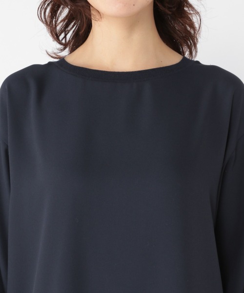 studio CLIP（スタディオクリップ）の「シンプルTブラウス《オケージョン2025》（シャツ/ブラウス・レディース・ネイビー/オフホワイト/ブラウン系その他・FREE）」の16枚目の写真